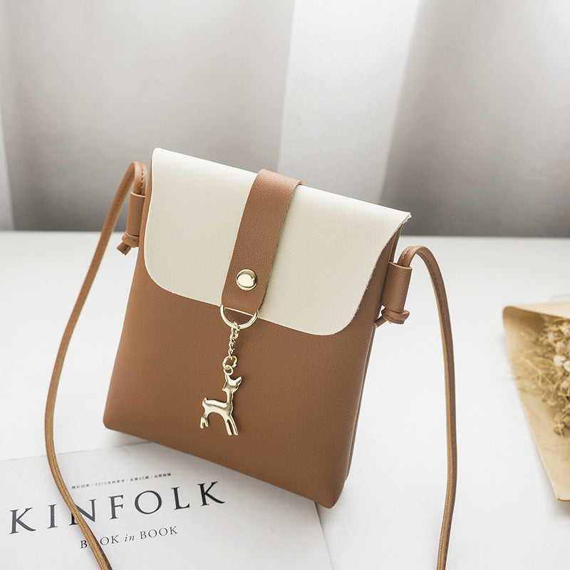 Coin Purse Summer Vertical Small Square Bag Fawn Shoulder Fancy Crossbody Bag Women's Small Bag Mini Mobile Phone Bag