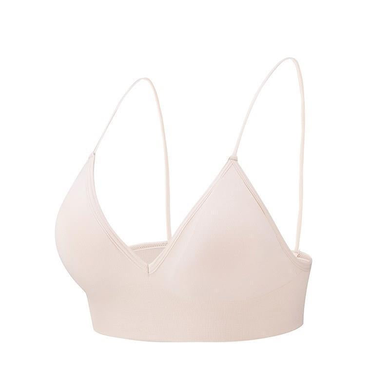 Women's Deep V Triangle Cup Wirefree Bra.