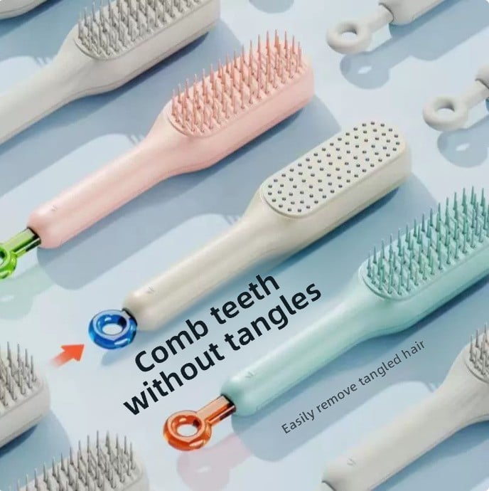 Light Luxury Retractable Scalp Cleaning Comb