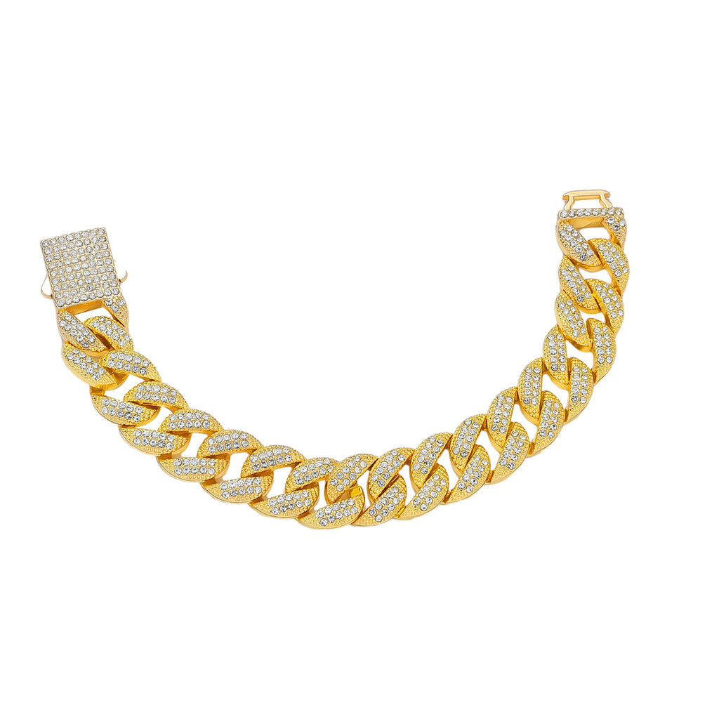 Hip-hop Full Diamond Cuban Chain Necklace