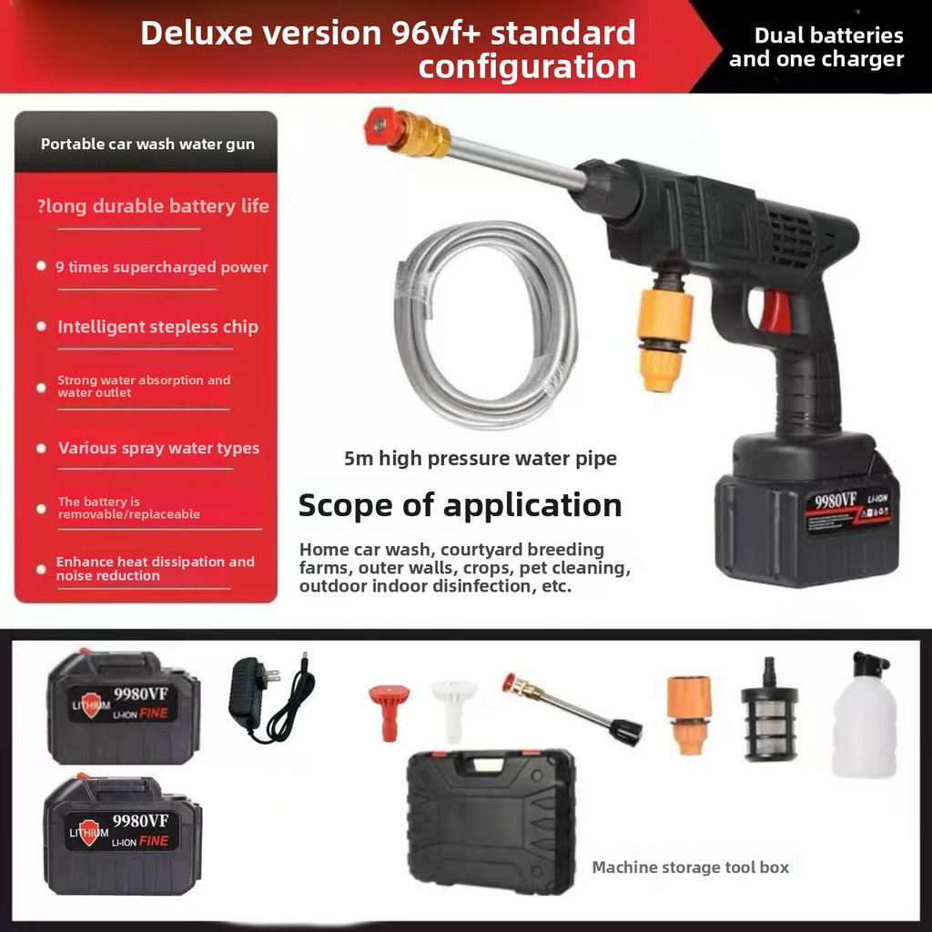 Wireless car washing machine high-pressure water gun