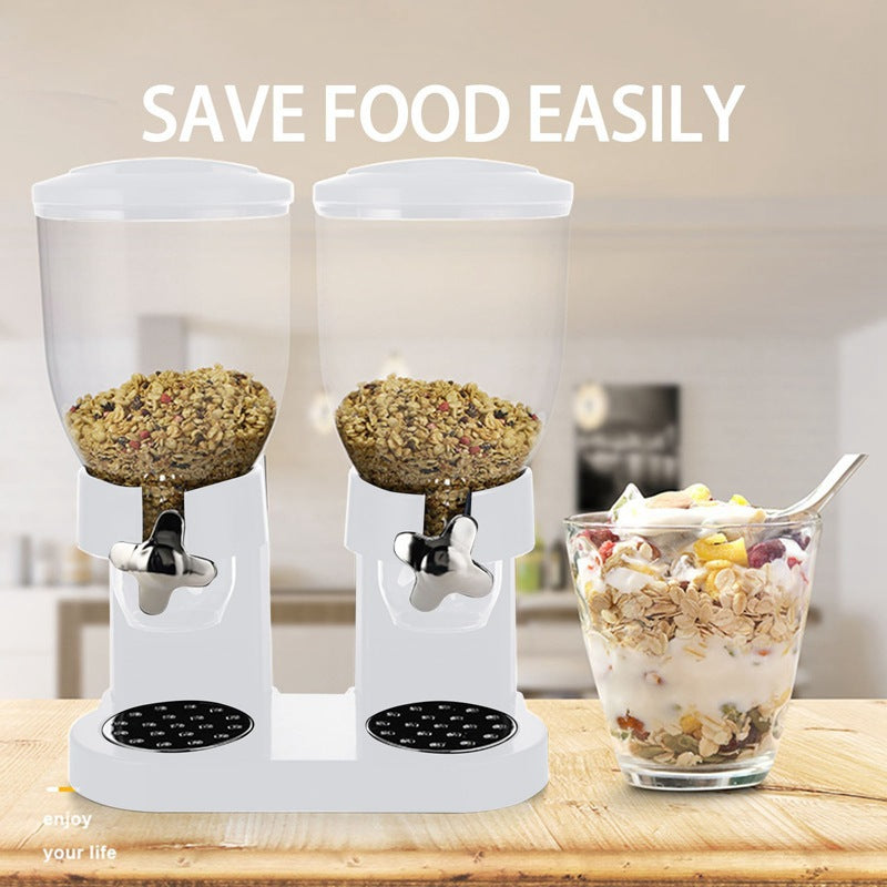 Double-Head 3.5L Plastic Cereal Dispenser
