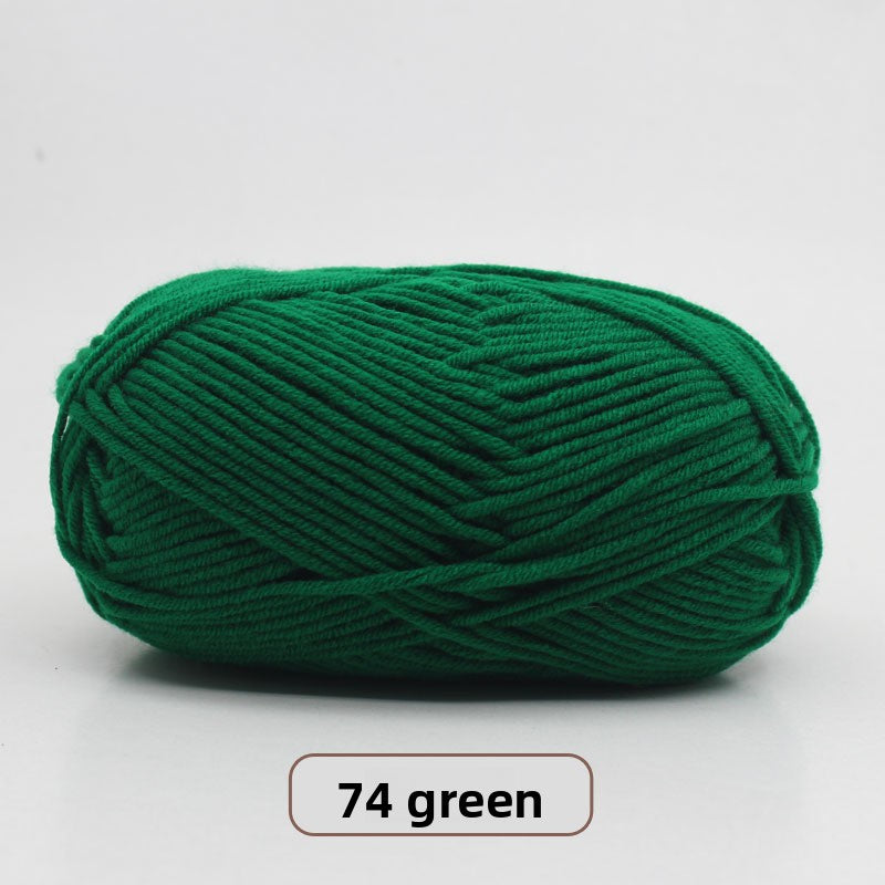 Five-Strand Milk Cotton Yarn for Knitting and DIY Crafts