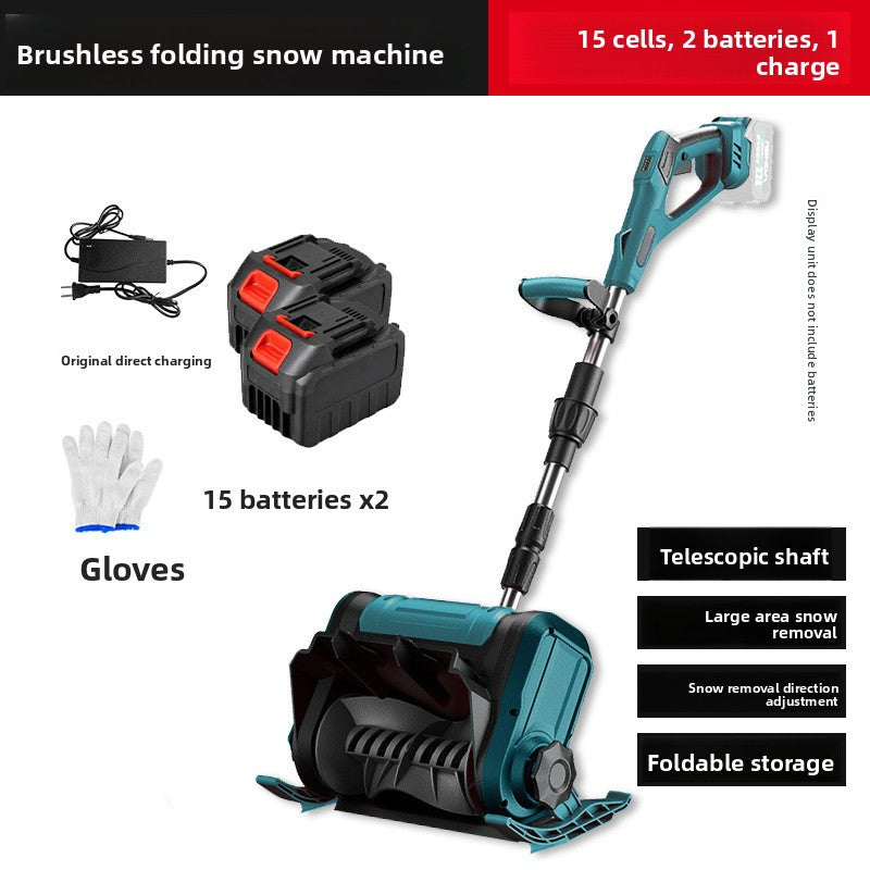 Electric snowplows and snow removal machines