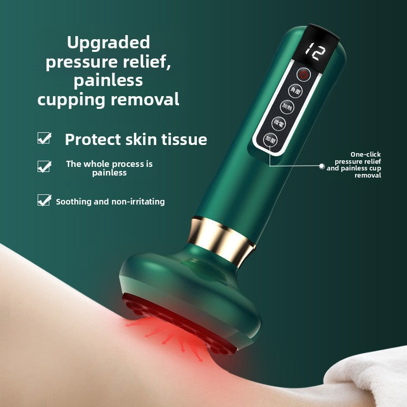 Electric Cupping Therapy Device with Adjustable Pressure and Heating