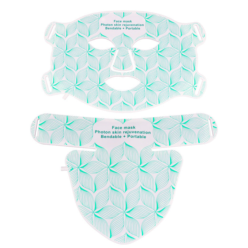 ilicone LED Photon Rejuvenation Facial Mask with Neck