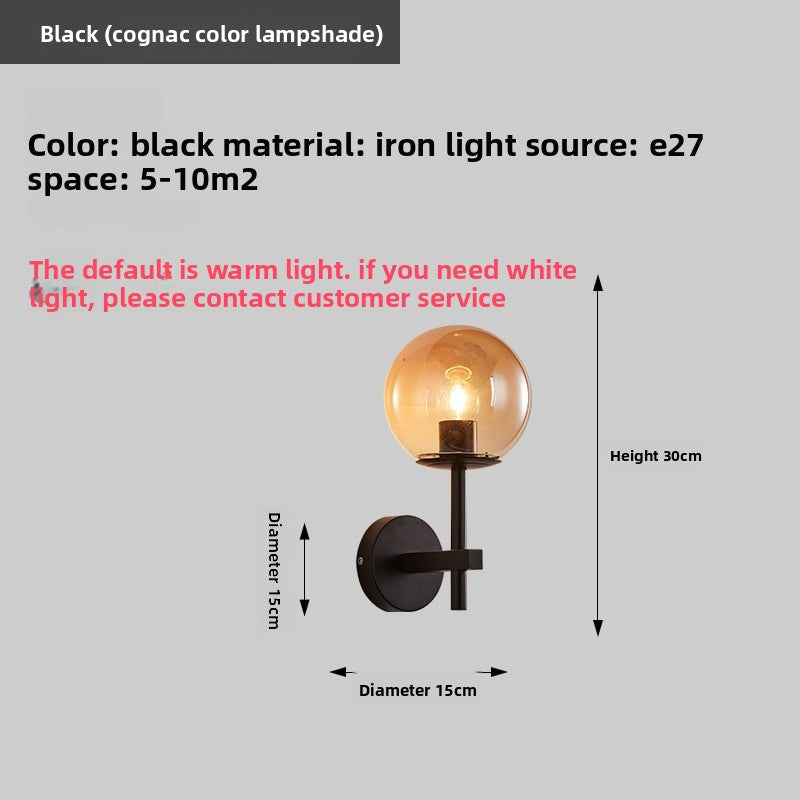 Light Luxury Living Room Electroplated Bedroom Bedside Wall Lamp Modern Creative Sofa Iron Decorative Pendant Background Wall Wall Lamp