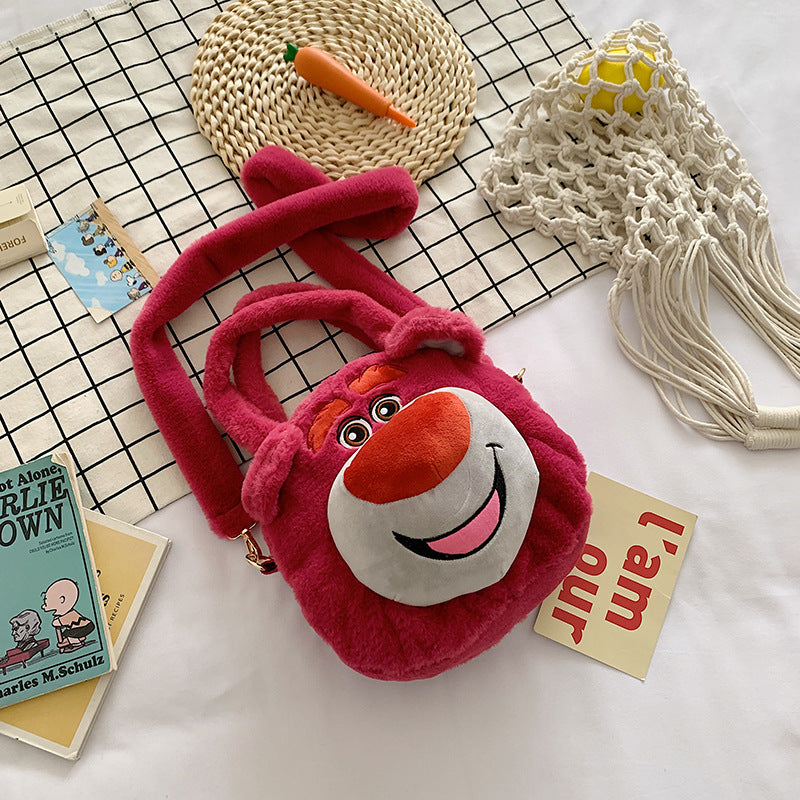 Cartoon Cute Bag Girl Plush Handheld Shoulder Bag