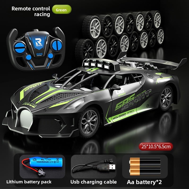 kids Remote Control Car Toy Charging Wireless Racing Sports Car Resistant to Falling and Driftable High-Speed Car Gift for Boys and Girls