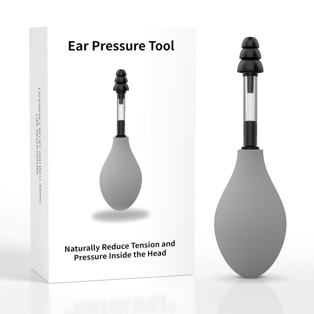 Ear pressure device massage tool