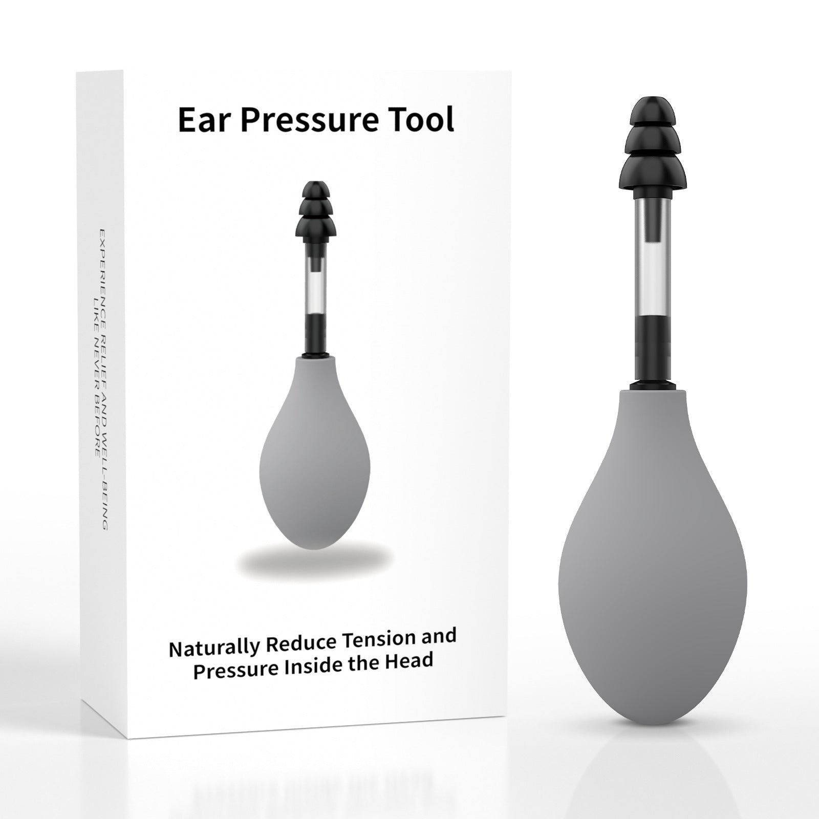 Ear pressure device massage tool