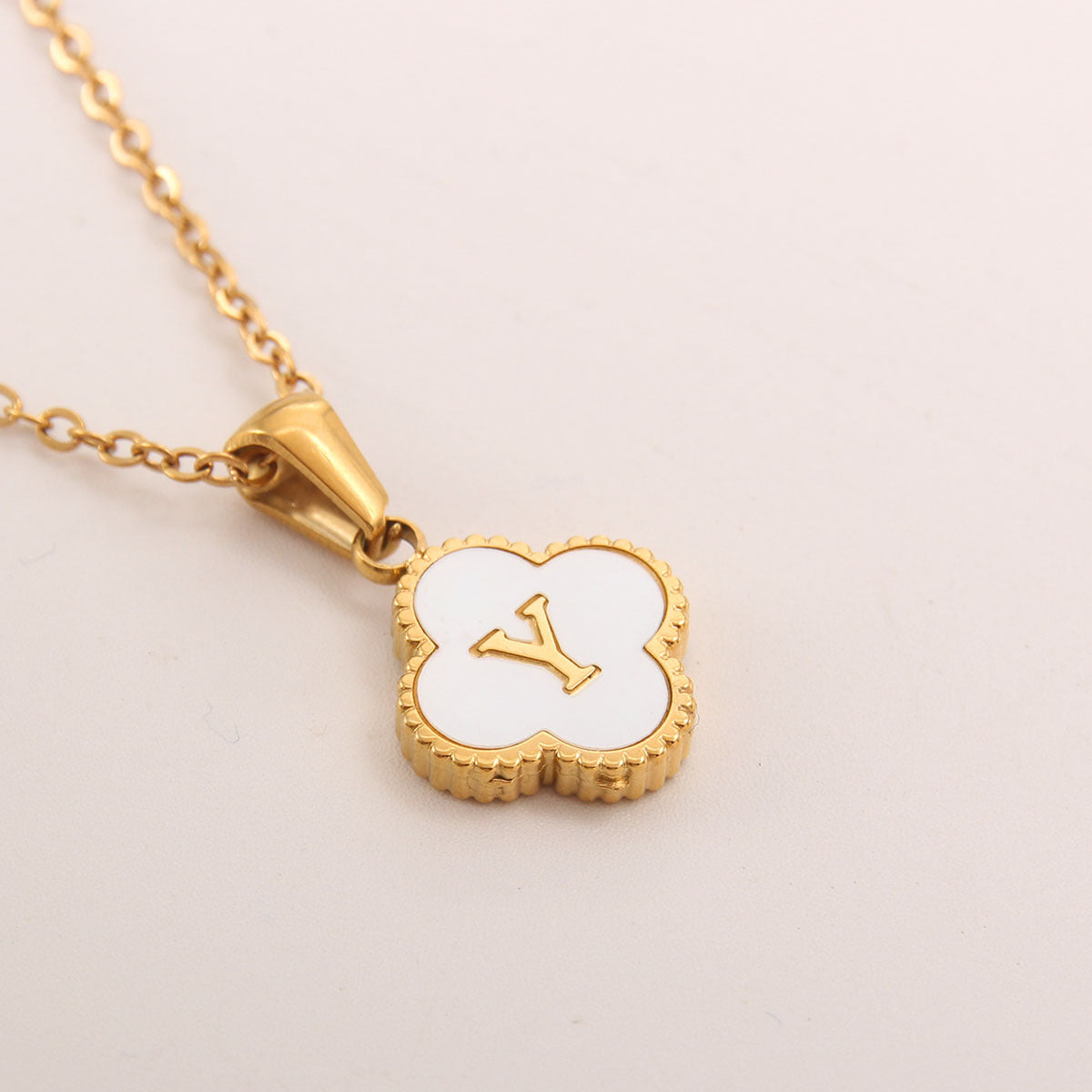 Gold-Plated Letter Necklace