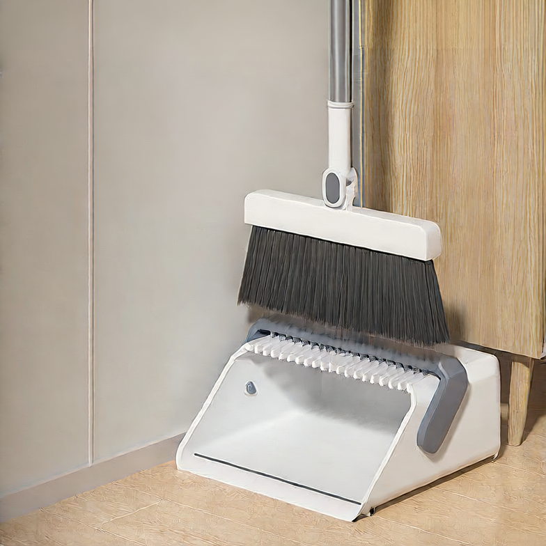 Household foldable broom and dustpan