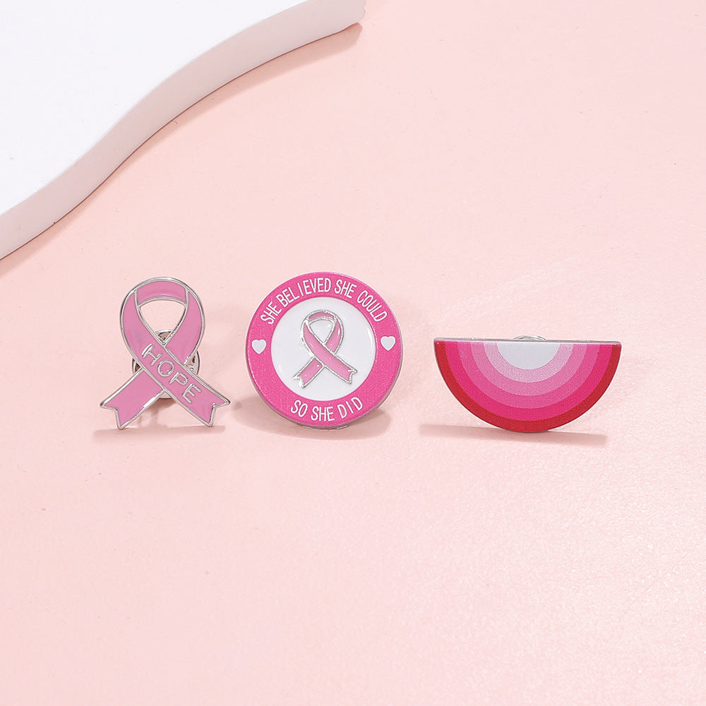 Breast cancer awareness necklace