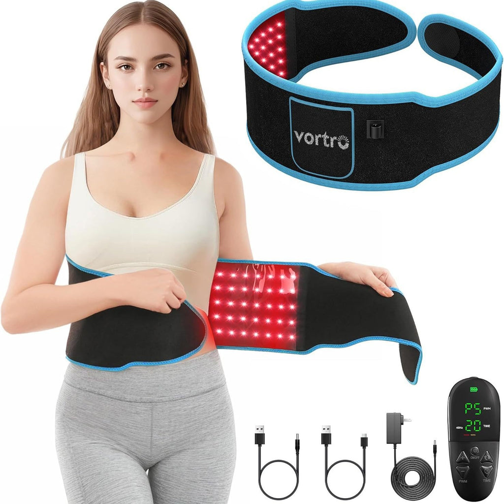 Red Light Therapy Heating Belt with Adjustable Modes