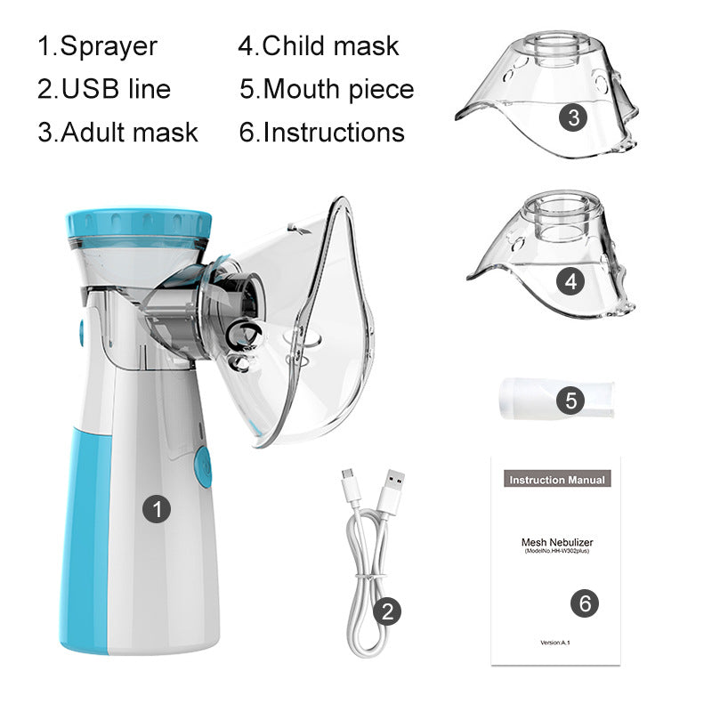 Portable humidifier nebulizer