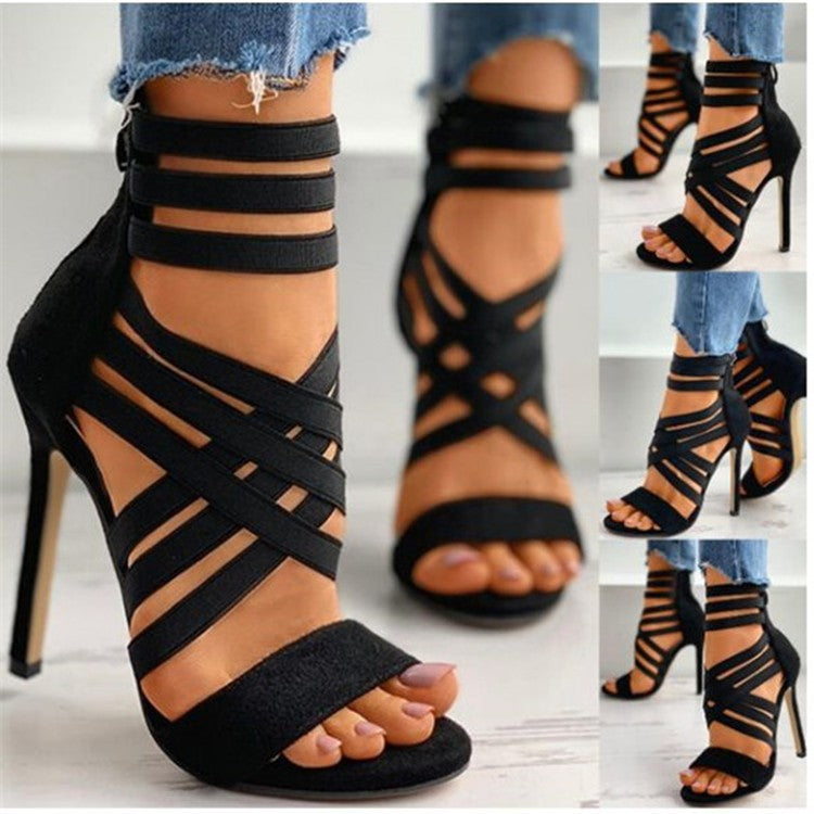high heel sandals