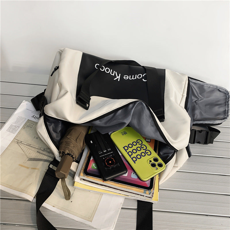 Fitness Bag with Wet-Dry Separation, Large-Capacity Storage, Swimming Bag, Sports Training Bag, Handheld Travel Duffle Bag