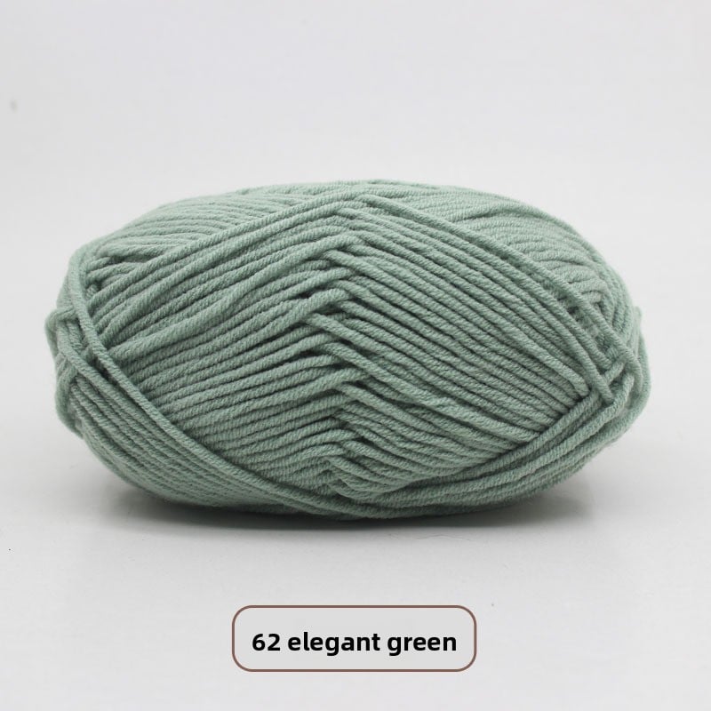 Five-Strand Milk Cotton Yarn for Knitting and DIY Crafts