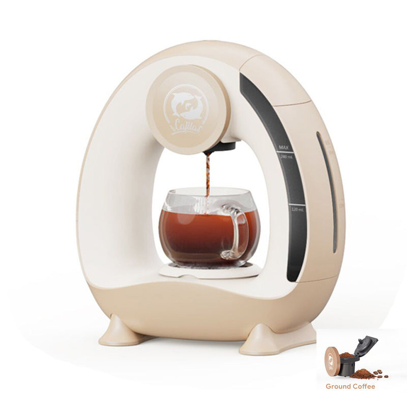 Coffee brewing mini capsule machine