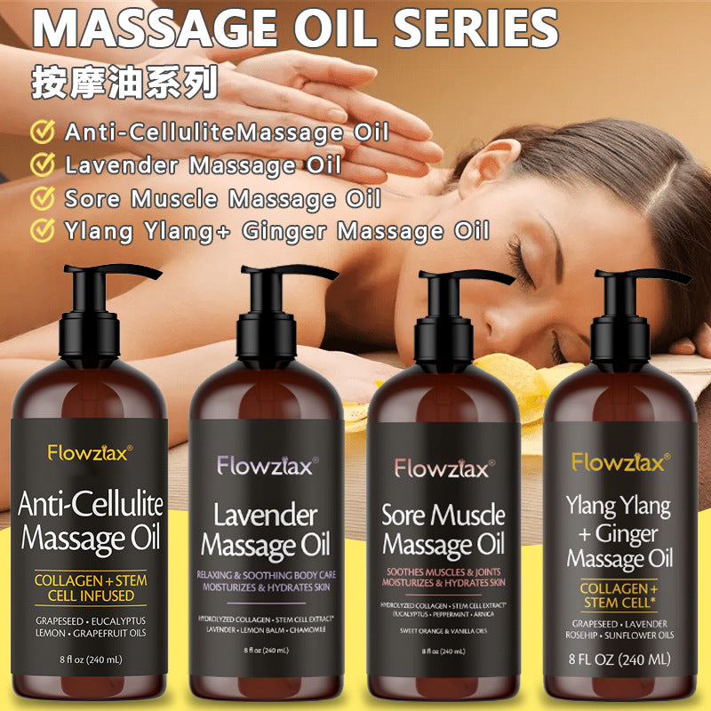 Soothing Skin Firming Body Massage Oil with Natural Extracts