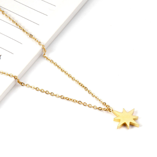 Geometric Electroplated Stainless Steel Necklace