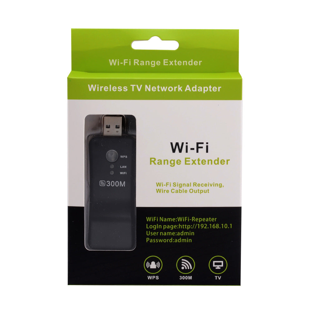 300Mbps Wireless WiFi Signal Repeater with USB Power