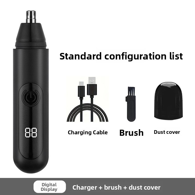 Rechargeable Electric Nose Hair Trimmer with Washable Head