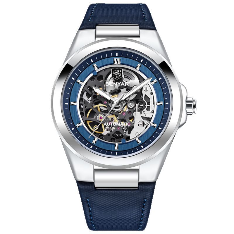 Benyar Automatic Skeleton Dial Men's Watch