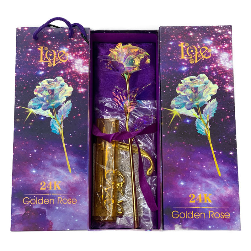 gold foil rose