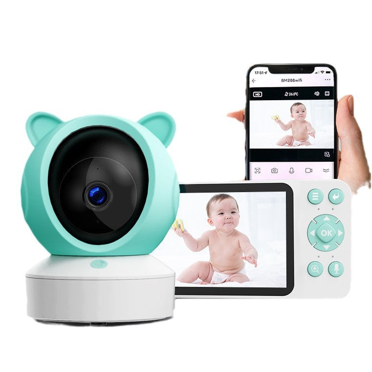 Graffiti WiFi Wireless Remote Video Baby Monitor with Screen Mobile Tracking Cry Alarm Baby Monitor