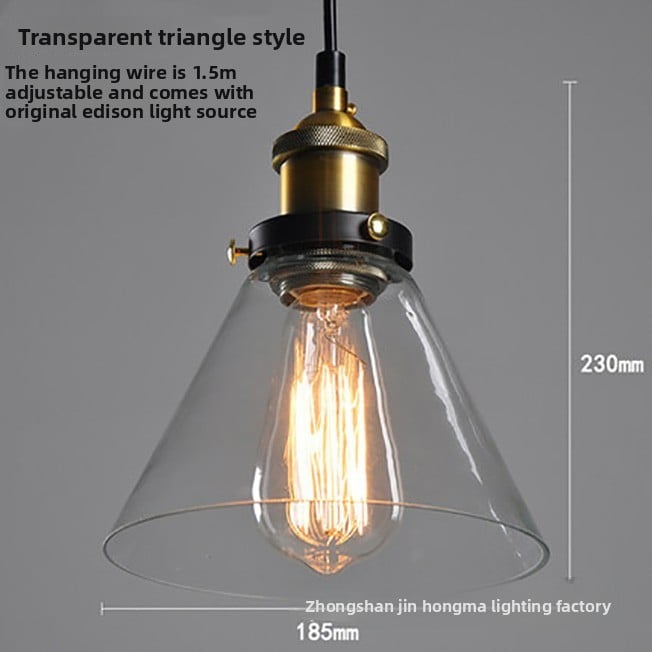 Creative retro glass chandelier