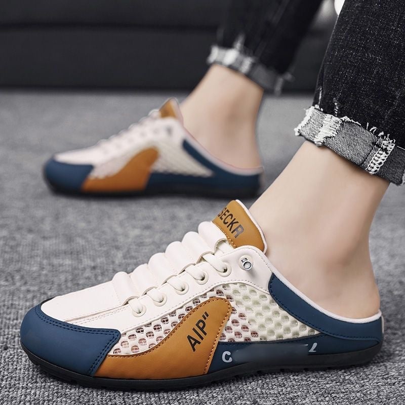 Men's oversized shoes with hollowed-out designs in summer