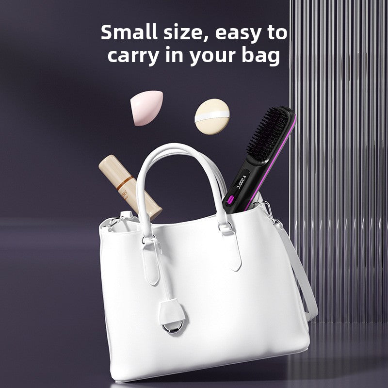 Rechargeable electronic hair straightener