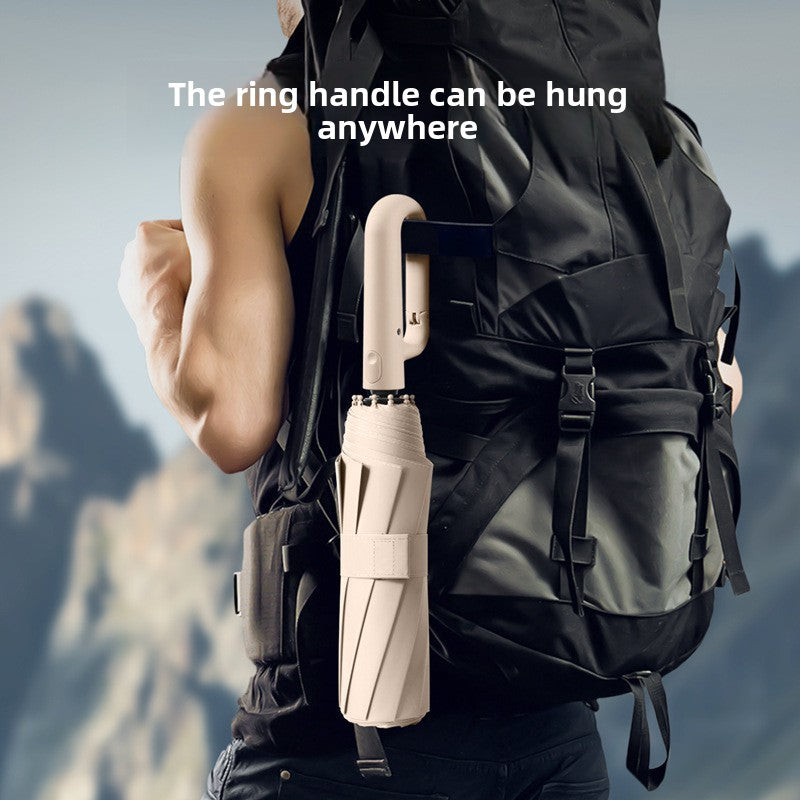Fully automatic reverse buckle umbrella