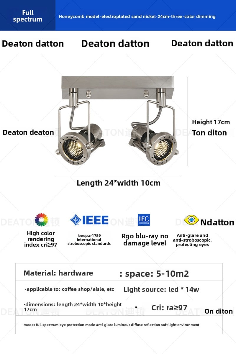 Ceiling-mounted spotlights