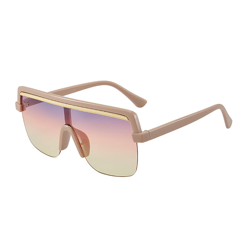 Large Frame One-Piece Sunglasses