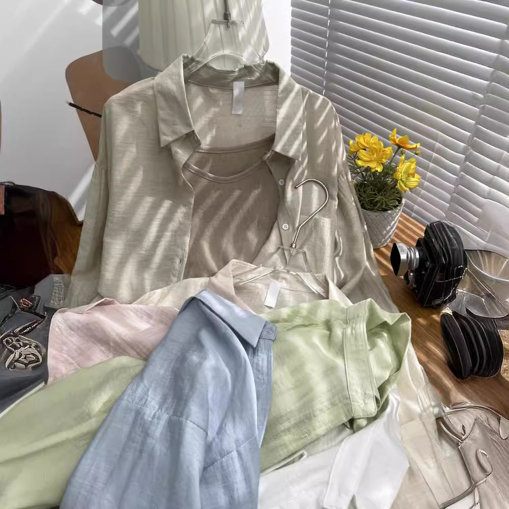 Ice silk sun-protective shirt