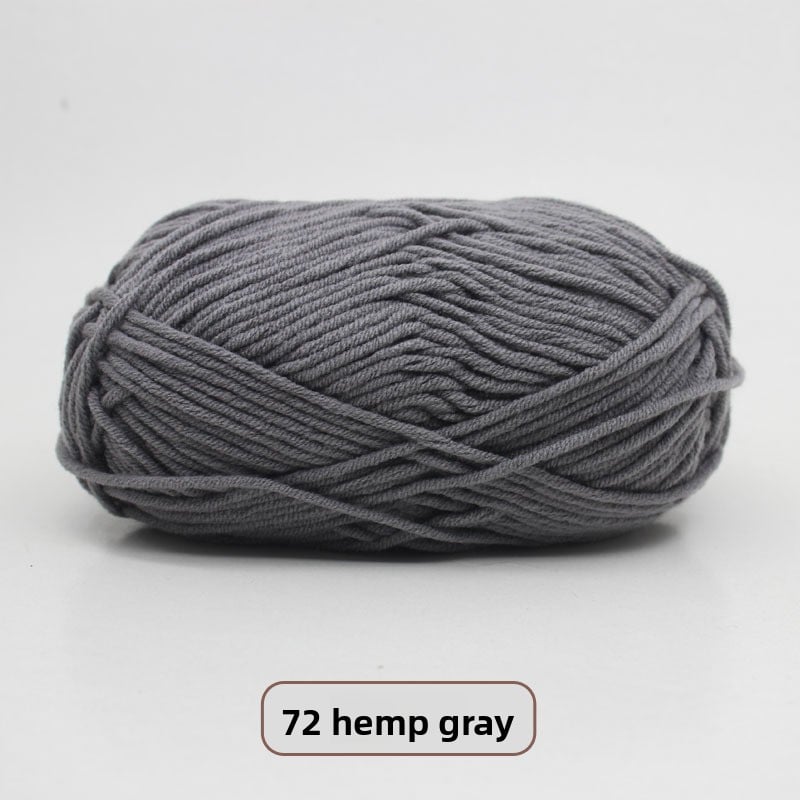 Five-Strand Milk Cotton Yarn for Knitting and DIY Crafts
