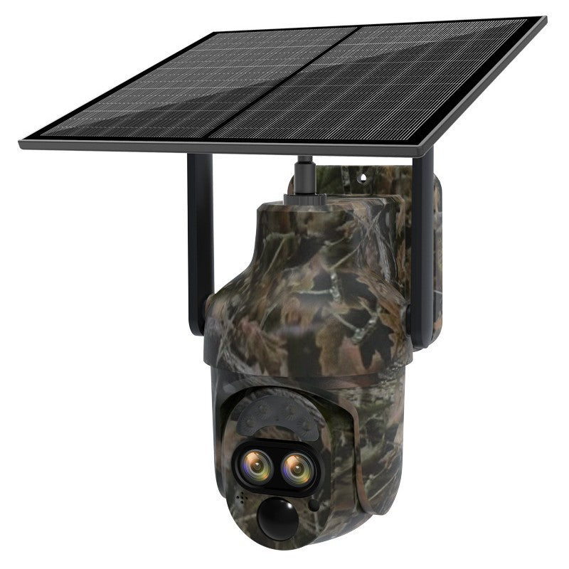 12x Zoom Solar Camouflage Outdoor 4G Surveillance Camera