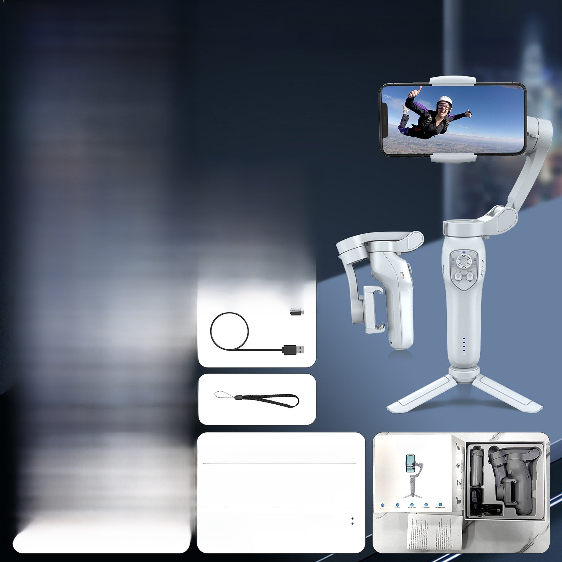 Handheld Gimbal Stabilizer with AI Tracking