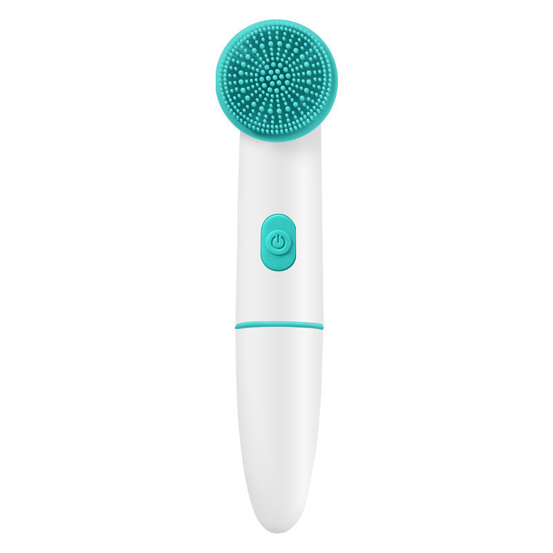 Electric Silicone Facial Cleansing Brush with Ultrasonic Vibration