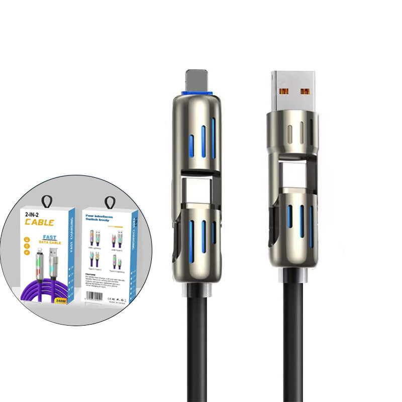 4-in-1 usb mobile phone data cable