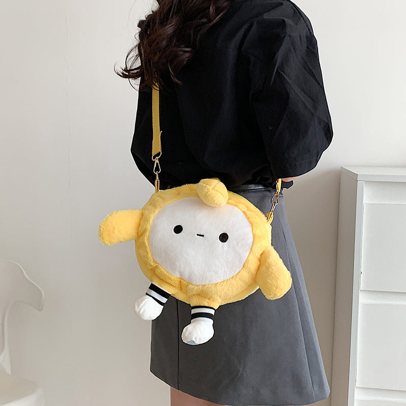 Cartoon Cute Bag Girl Plush Handheld Shoulder Bag