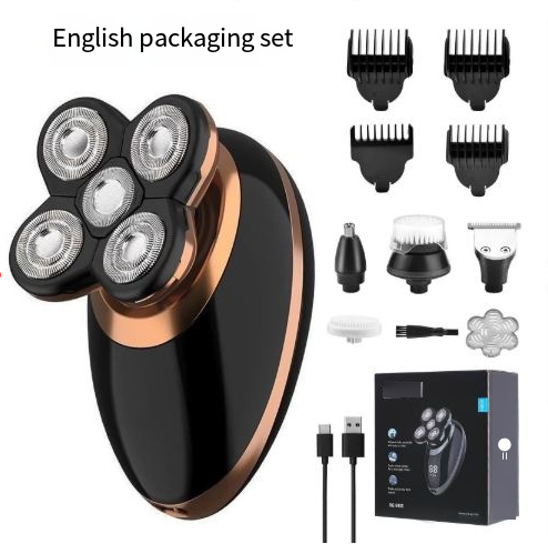 Electric shaver for men, rechargeable multi-functional razor