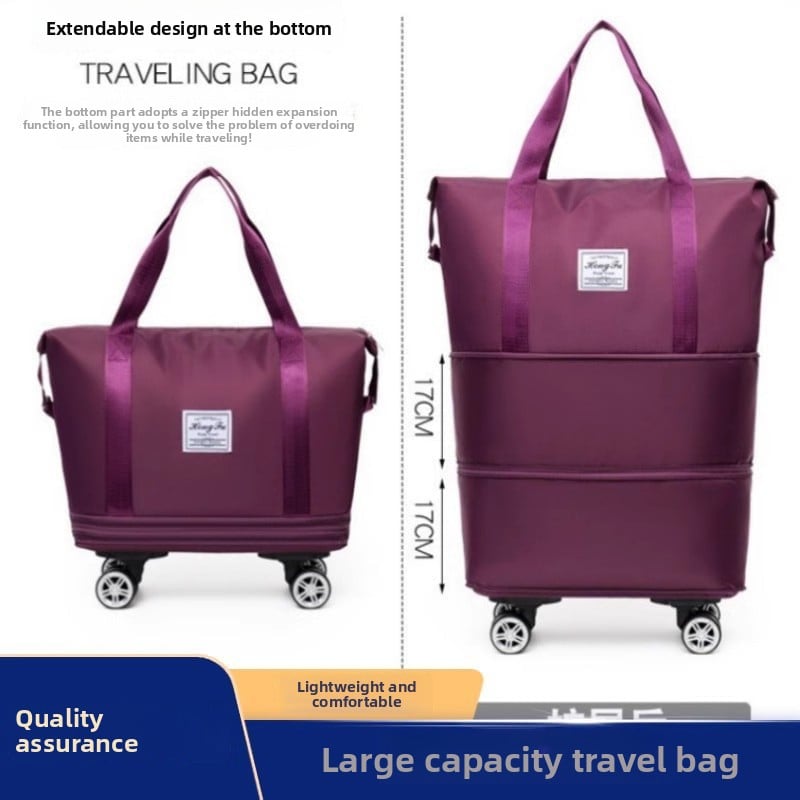 Folding handle bag