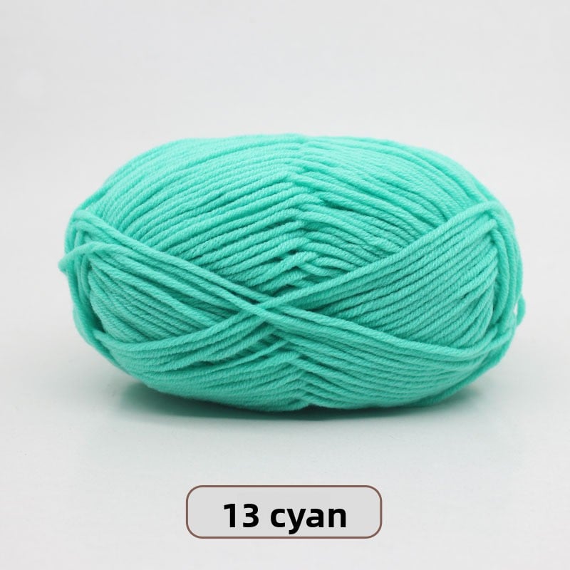 Five-Strand Milk Cotton Yarn for Knitting and DIY Crafts