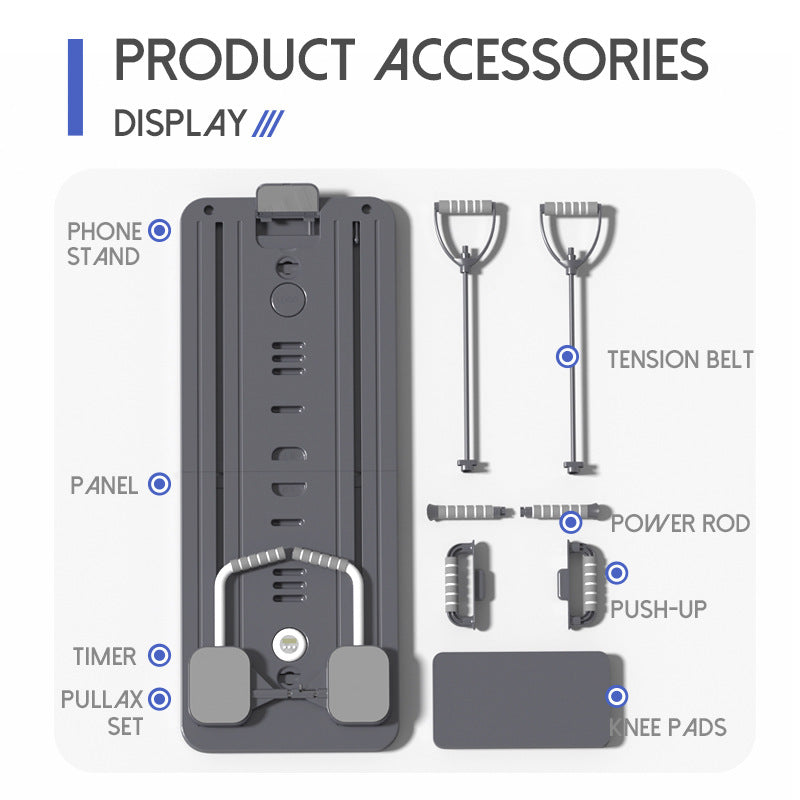 Multi-functional pole-mounted Pilates mat