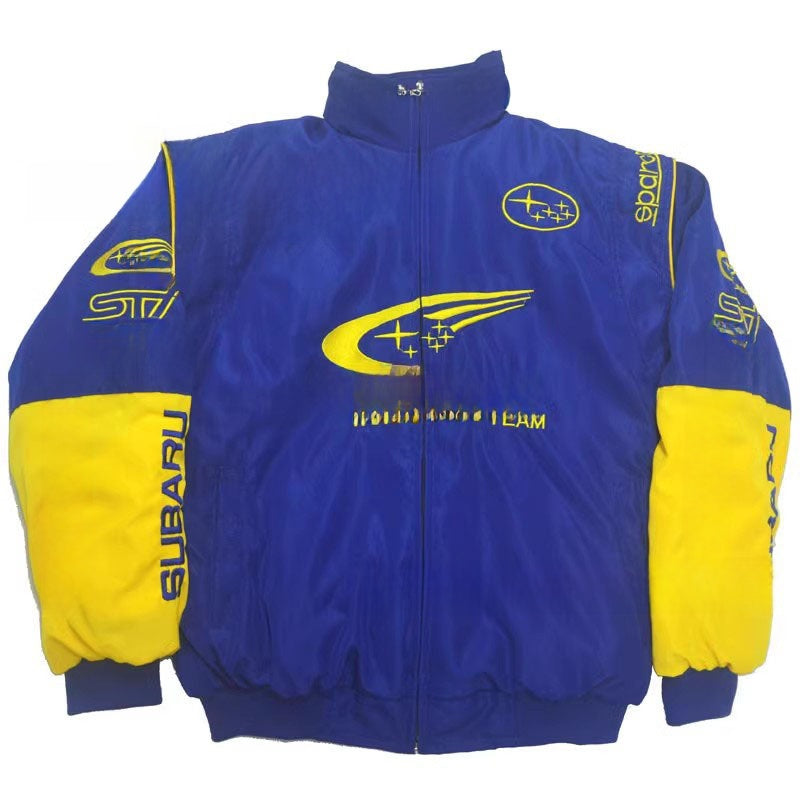 Embroidered racing jacket