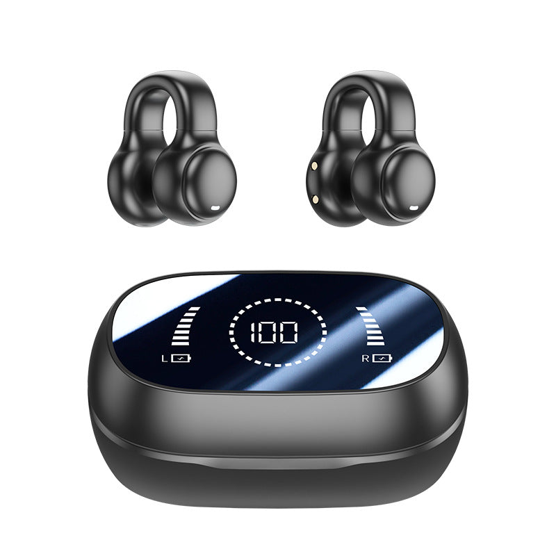Ear clip type bone conduction Bluetooth headphones